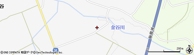 福島県南相馬市小高区金谷東川原周辺の地図