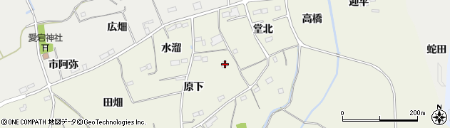 福島県南相馬市小高区上根沢原下2周辺の地図