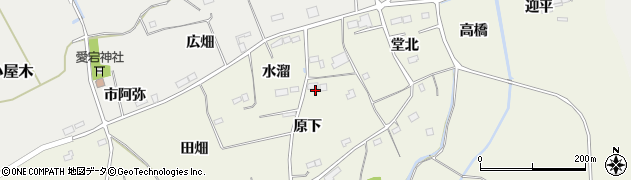 福島県南相馬市小高区上根沢（原下）周辺の地図