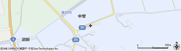 福島県南相馬市小高区女場中里12周辺の地図