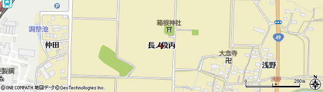 福島県会津若松市河東町浅山（長ノ段丙）周辺の地図