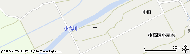 福島県南相馬市小高区小屋木（上阿弥）周辺の地図