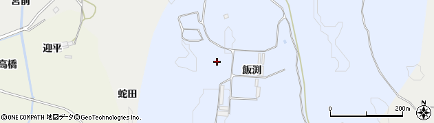 福島県南相馬市小高区吉名（飯渕）周辺の地図
