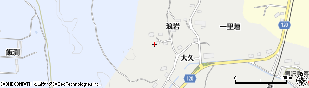 福島県南相馬市小高区泉沢浪岩25周辺の地図
