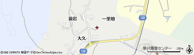 福島県南相馬市小高区泉沢（一里壇）周辺の地図