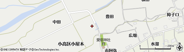 福島県南相馬市小高区小屋木（豊田）周辺の地図