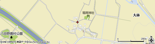 福島県会津若松市河東町八田（大林）周辺の地図