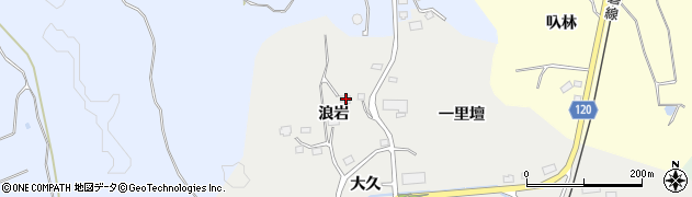 福島県南相馬市小高区泉沢浪岩3周辺の地図
