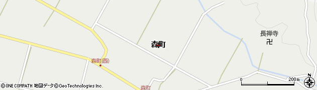 新潟県三条市森町周辺の地図