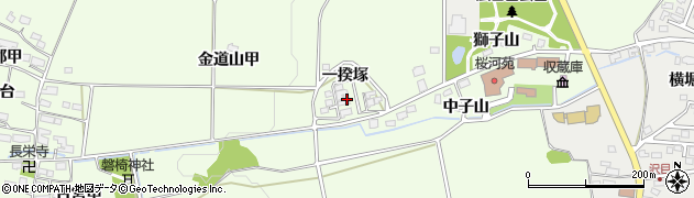 福島県会津若松市河東町郡山（一揆塚甲）周辺の地図