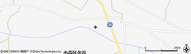 福島県南相馬市小高区金谷（下釘野）周辺の地図