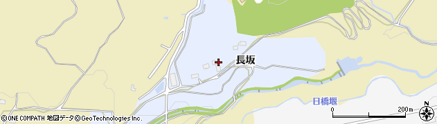 福島県会津若松市河東町金田長坂周辺の地図