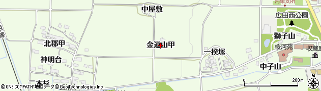 福島県会津若松市河東町郡山（金道山甲）周辺の地図
