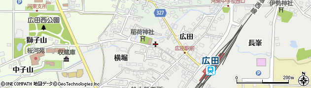 会津東部土地改良区周辺の地図