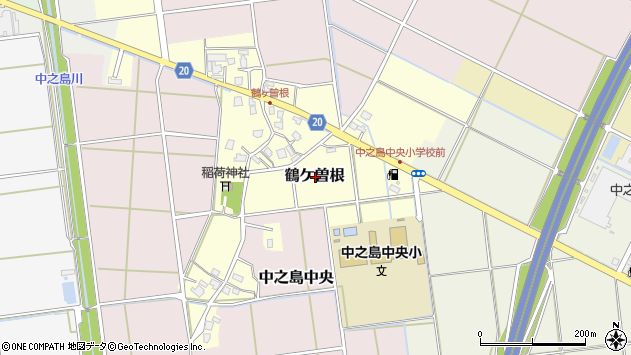 〒954-0172 新潟県長岡市鶴ケ曽根の地図