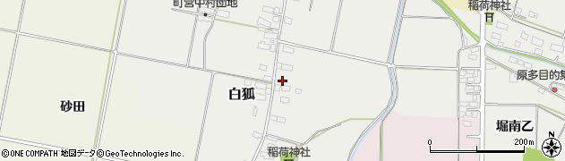 福島県会津坂下町（河沼郡）白狐（中原甲）周辺の地図
