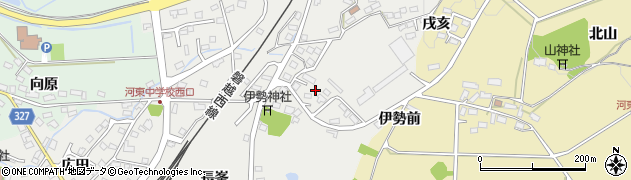 福島県会津若松市河東町広田東周辺の地図
