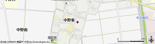 新潟県長岡市中野東周辺の地図