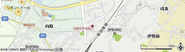 福島県会津若松市河東町広田（堤）周辺の地図