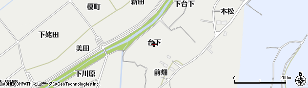 福島県南相馬市小高区小屋木台下周辺の地図