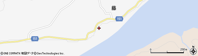 福島県柳津町（河沼郡）藤（胡桃清水）周辺の地図