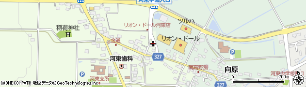 福島県会津若松市河東町郡山（七ツ段）周辺の地図