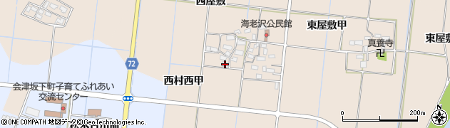 福島県会津坂下町（河沼郡）海老細（西村西甲）周辺の地図
