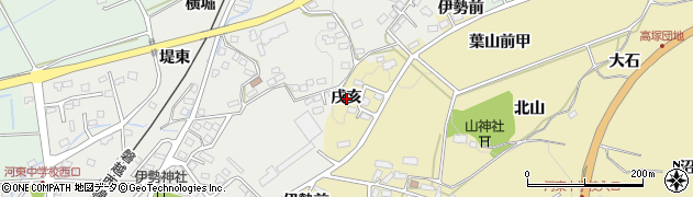 福島県会津若松市河東町浅山（戌亥）周辺の地図