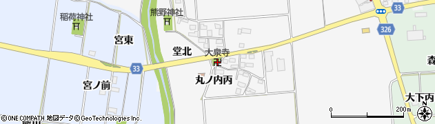 大泉寺周辺の地図