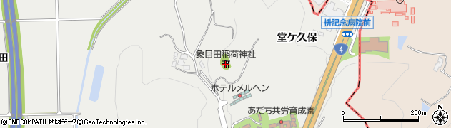 象目田稲荷神社周辺の地図