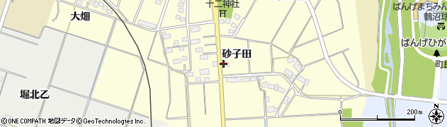 福島県会津坂下町（河沼郡）羽林（砂子田）周辺の地図