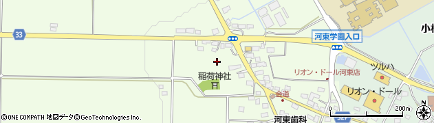 福島県会津若松市河東町郡山（金道）周辺の地図