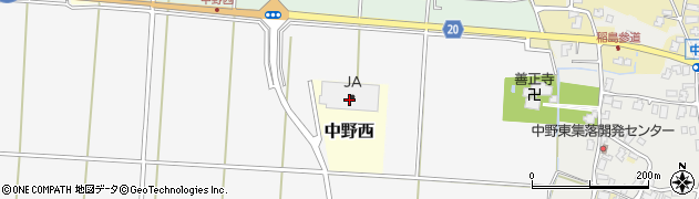 新潟県長岡市中野西甲周辺の地図
