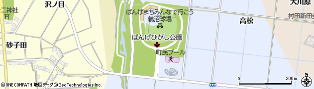 ばんげひがし公園周辺の地図