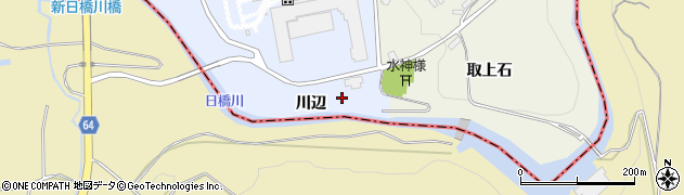 福島県磐梯町（耶麻郡）大谷（川辺）周辺の地図
