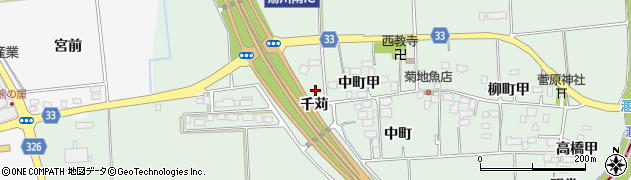 福島県湯川村（河沼郡）桜町（西町）周辺の地図