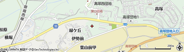 福島県会津若松市河東町南高野（葉山）周辺の地図