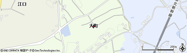 福島県二本松市大町周辺の地図