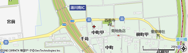 福島県湯川村（河沼郡）桜町（一丁目甲）周辺の地図