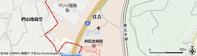 福島県二本松市住吉周辺の地図