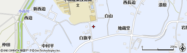 福島県南相馬市小高区吉名（白山）周辺の地図