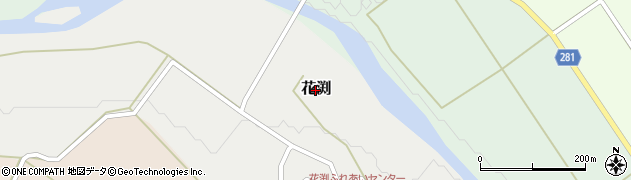 新潟県三条市花渕周辺の地図