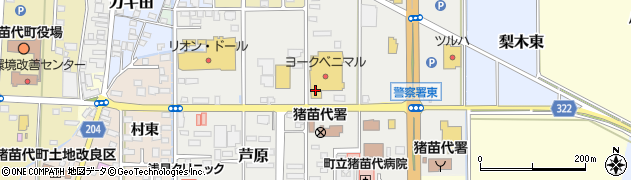 福島県猪苗代町（耶麻郡）梨木西周辺の地図