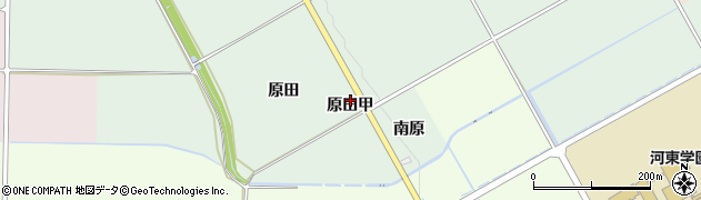 福島県会津若松市河東町熊野堂（原田甲）周辺の地図
