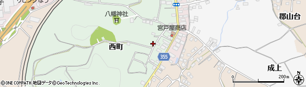 福島県二本松市西町154周辺の地図