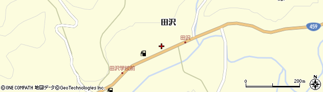 福島県二本松市田沢（久根ノ内）周辺の地図