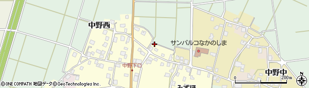 新潟県長岡市中野西乙周辺の地図
