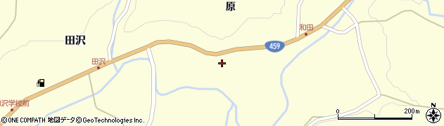 福島県二本松市田沢中田周辺の地図