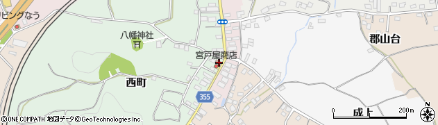 福島県二本松市西町32周辺の地図
