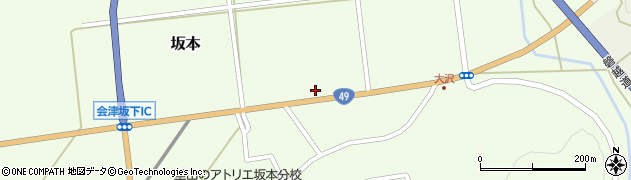 福島県会津坂下町（河沼郡）坂本（中道東甲）周辺の地図